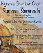Kyrenia Chamber Choir Summer concerts